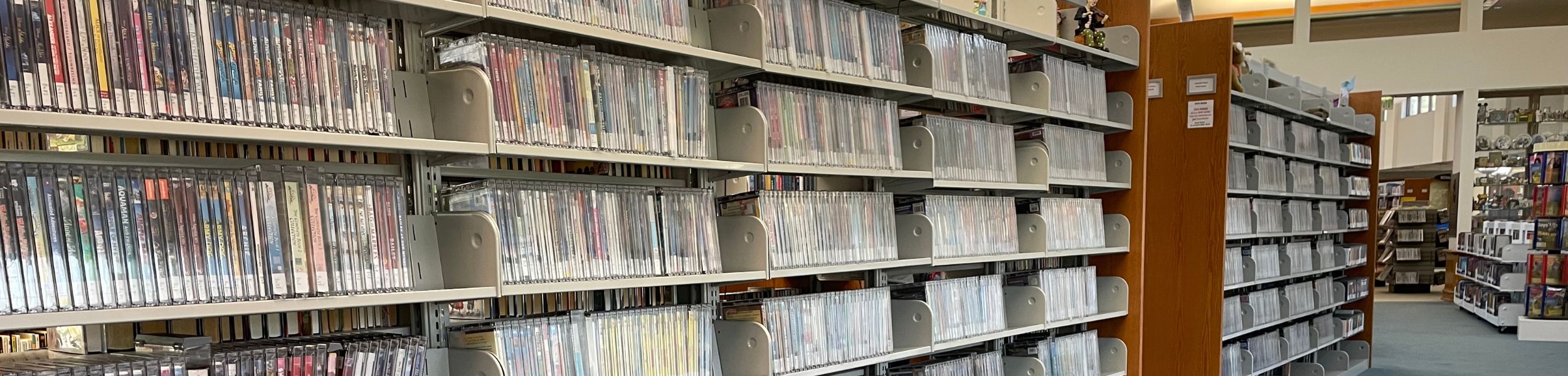 DVD Collection at Vernon Library